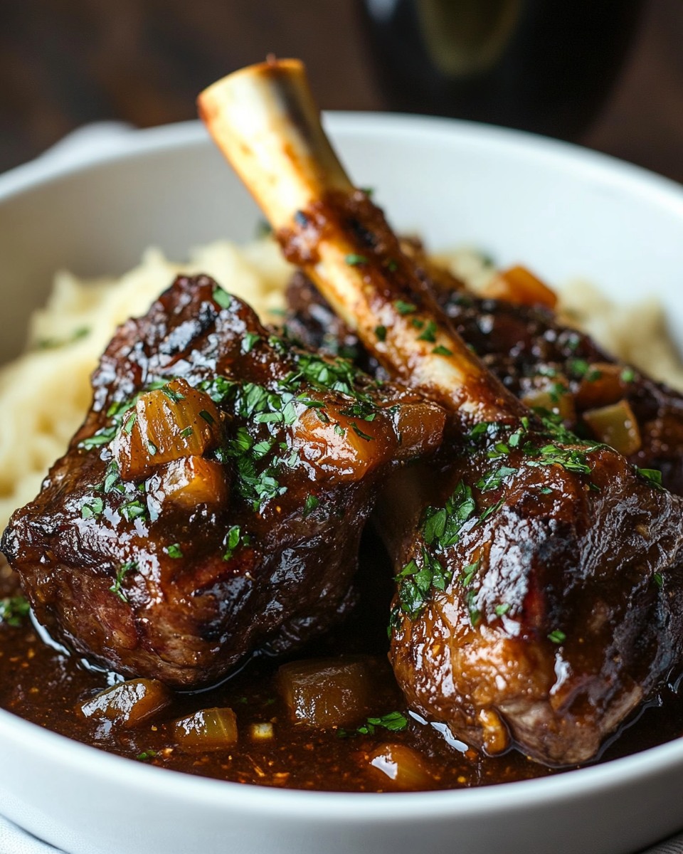 Grid - Tender Slow-Braised Lamb Shanks in Rich Herb-Infused Sauce ...