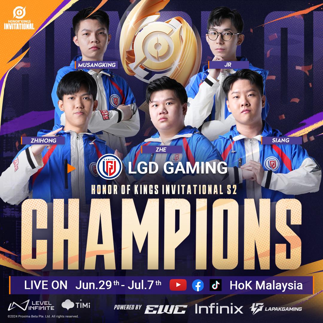 Honor of Kings - 🎉 Congrats to LGD Gaming on winning the... | Facebook