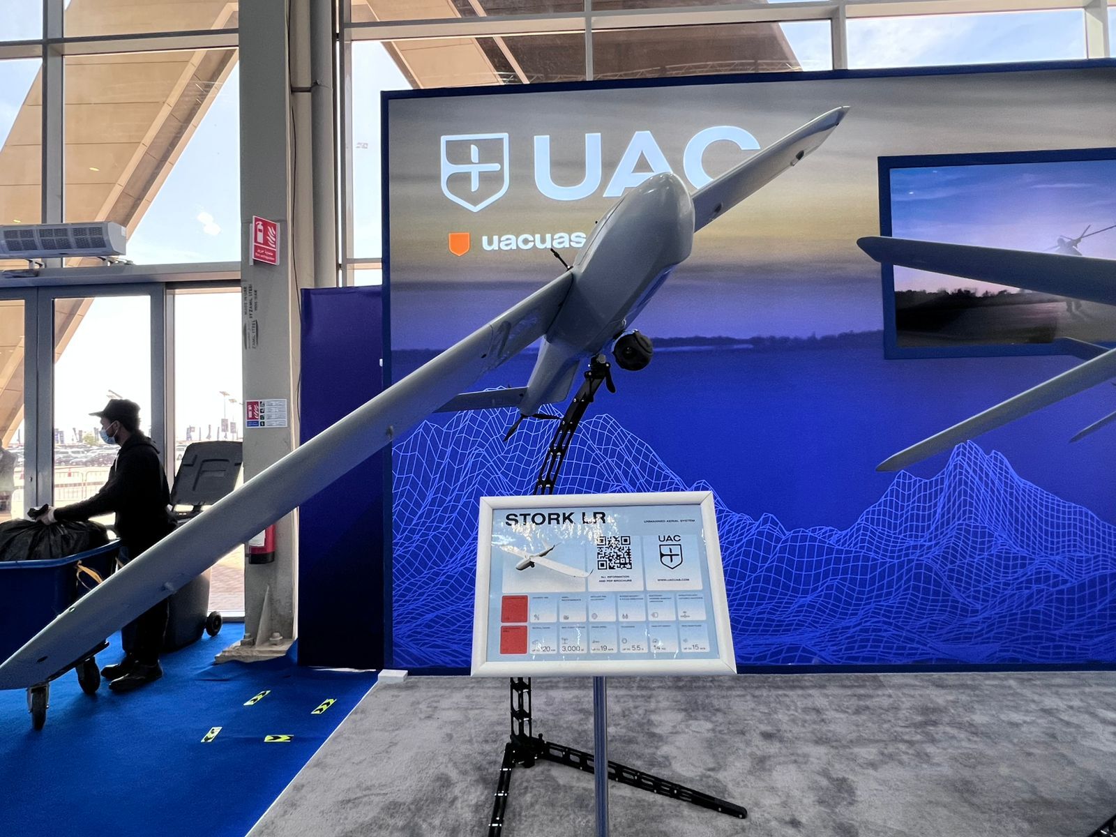 West - U&C UAS LLC is presenting its STORK-LR unmanned aerial system at ...