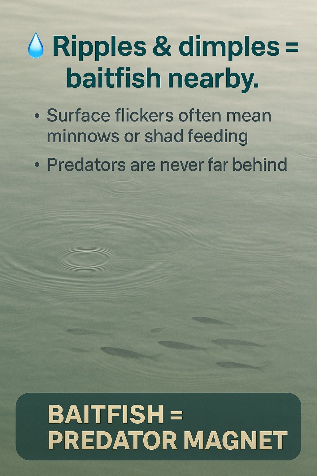 Mancing - The Water Tells You Where Fish Are | Facebook