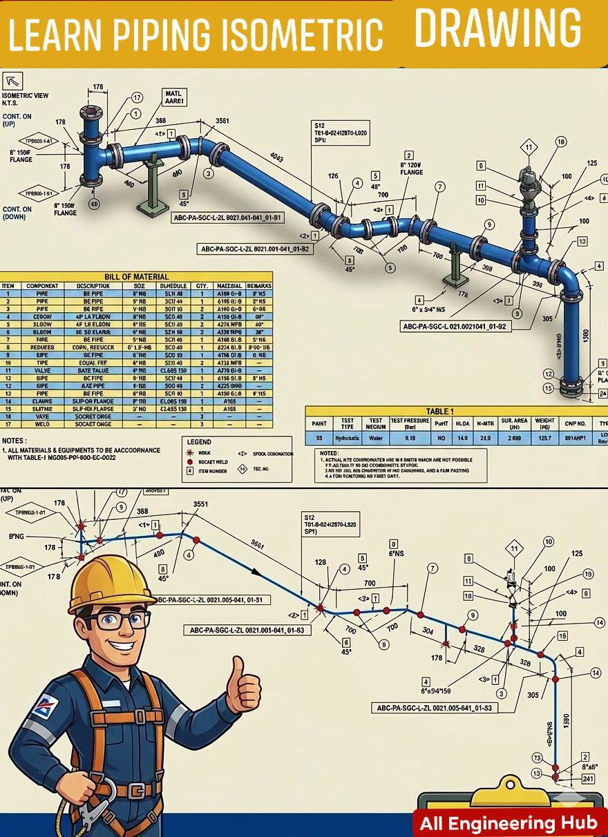 Understanding piping isometric drawings for engineers