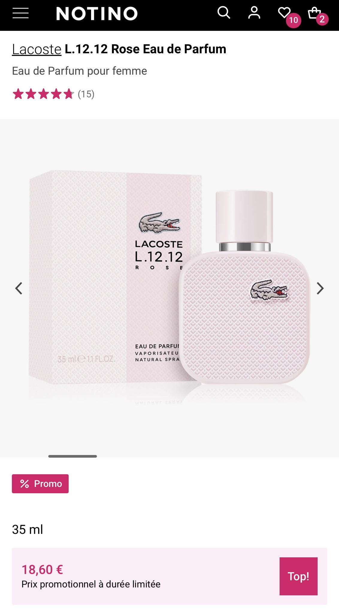 Eau De Toilette 'Pour L'Amour De L'Inde' - Vaporisateur 35ml - Notes Jasmin Cardamome - Neuf Sous Blister