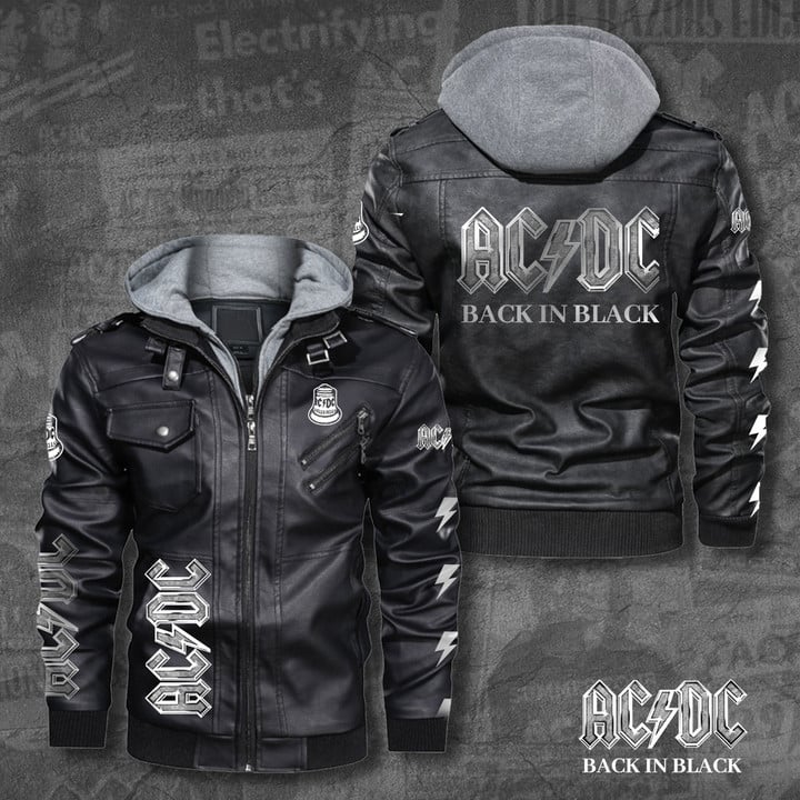 Veste Letterman Années 90 Rock Hall Of Fame – Taille L, Manches Cuir, Corps Laine