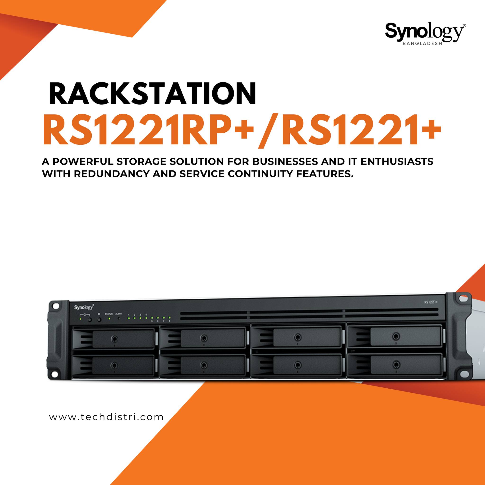 TechDistri - RackStation RS1221RP+ / RS1221+ | Compact Power ...