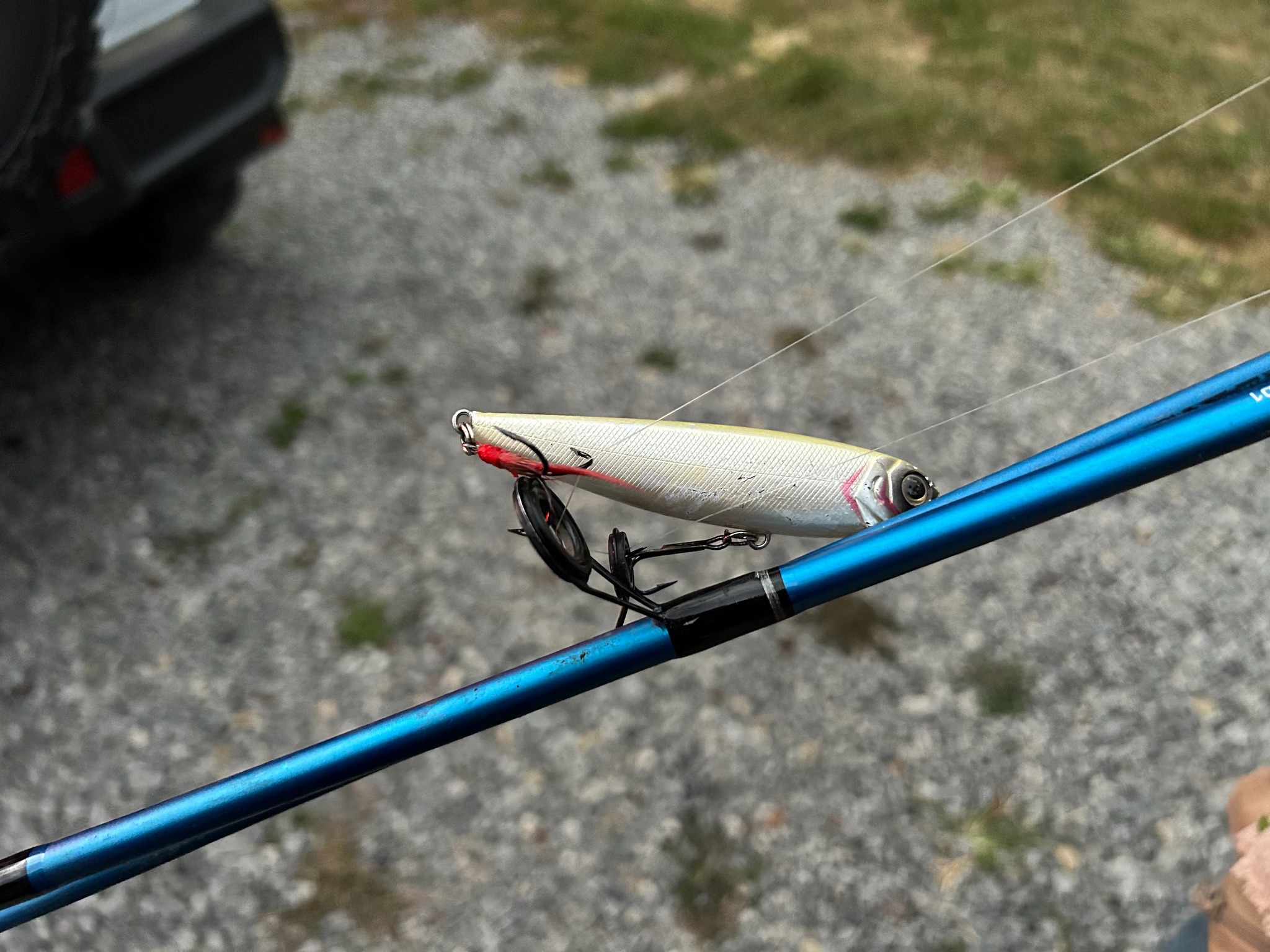 4' fishing pole THKFISH 3-Piece Travel Saltwater Spinning Rod Size:Circle Hook Snelled Rig - North Coast Skull Drag Rig this rod has more ICAST 2018: New Product gear_ratio__5.3:1