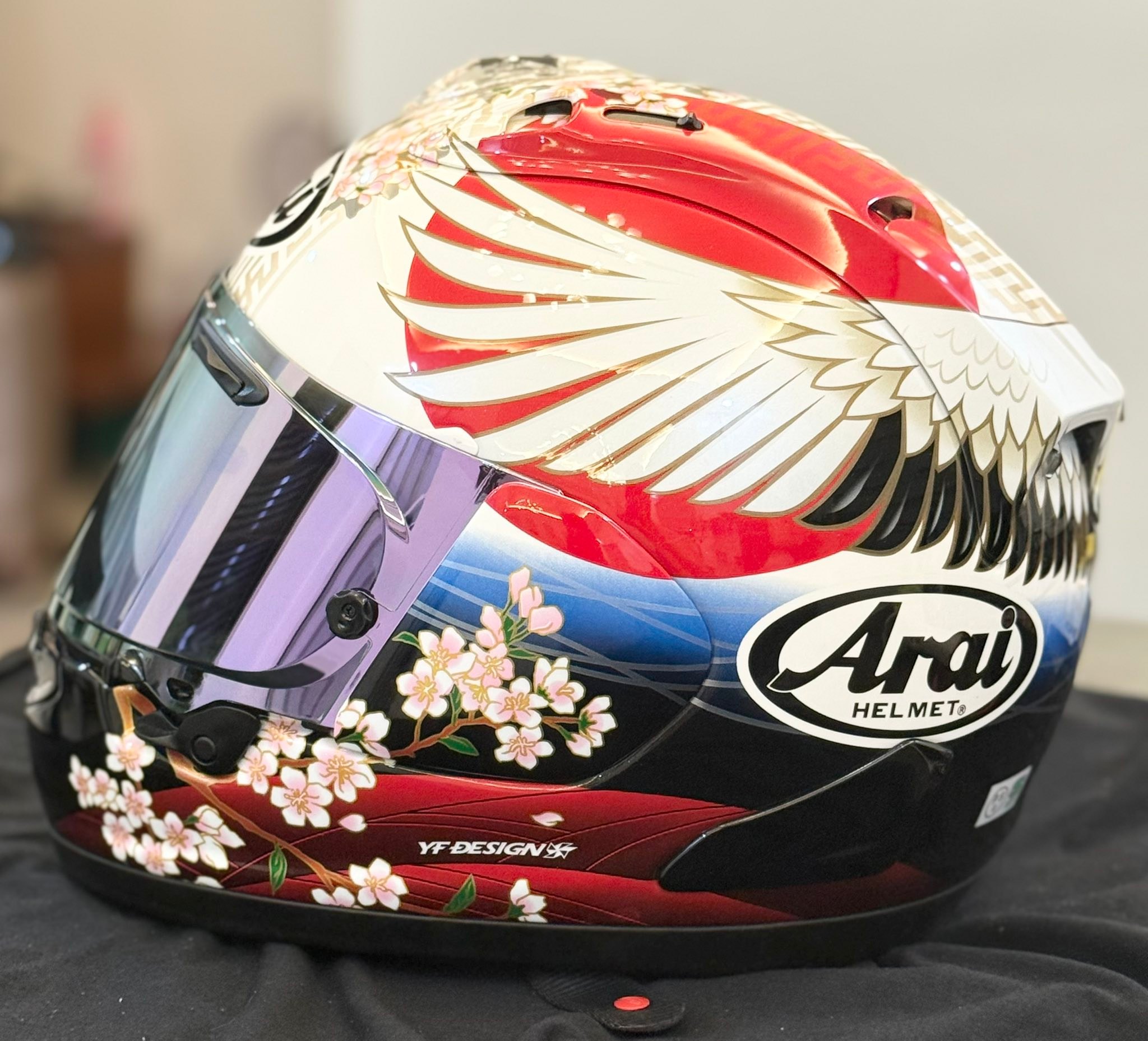 Arai RX-7X Tsubasa helmet for sale in pristine condition