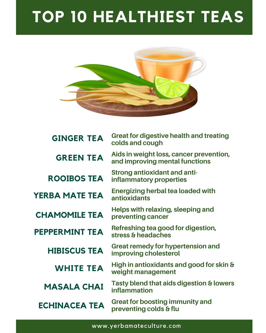Here are the 10 Healthiest Teas... - Learn All About Tea | Facebook