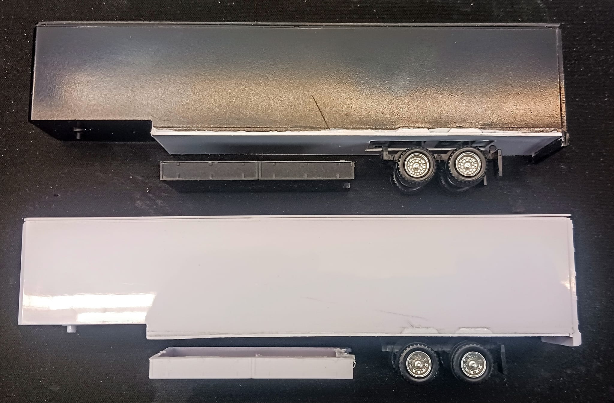 Herpa HO Scale (1/87) Trailer Wheelsets - 2 Axles With 12mm Steel Rims (876086)