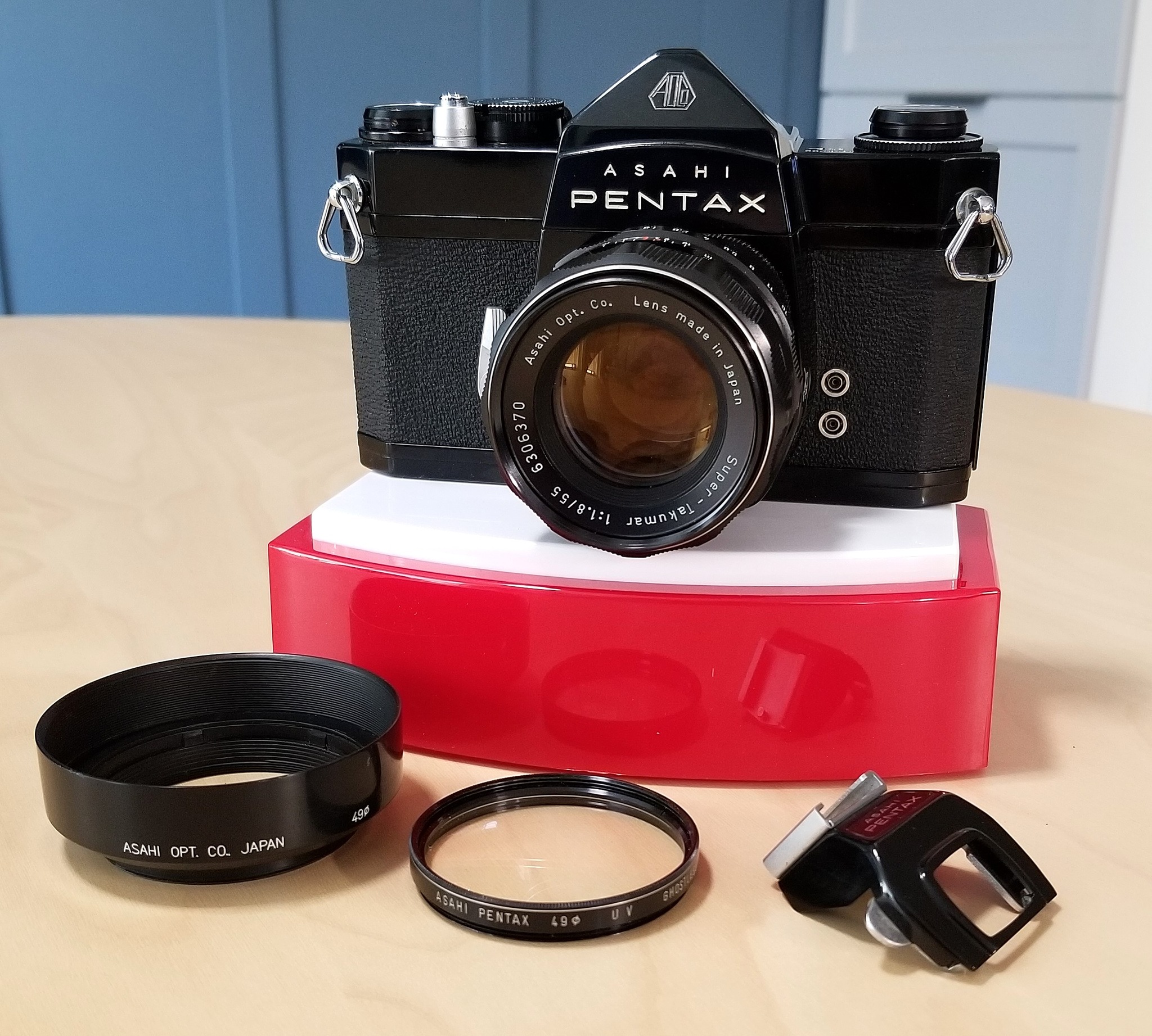 Restored 1968 Asahi Pentax SL with Super-Takumar lens