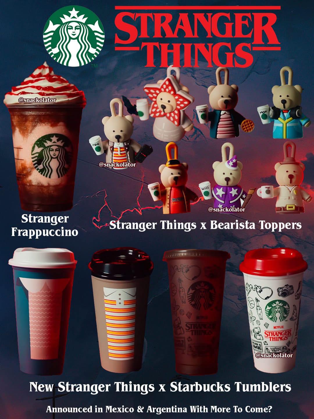 I'm so jealous of the Starbucks X Stranger Things collab