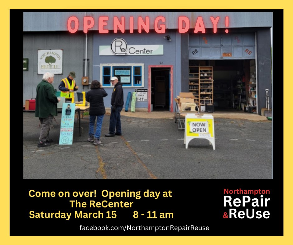 Northampton, MA | The ReCenter OPENING DAY is tomorrow, Saturday March ...