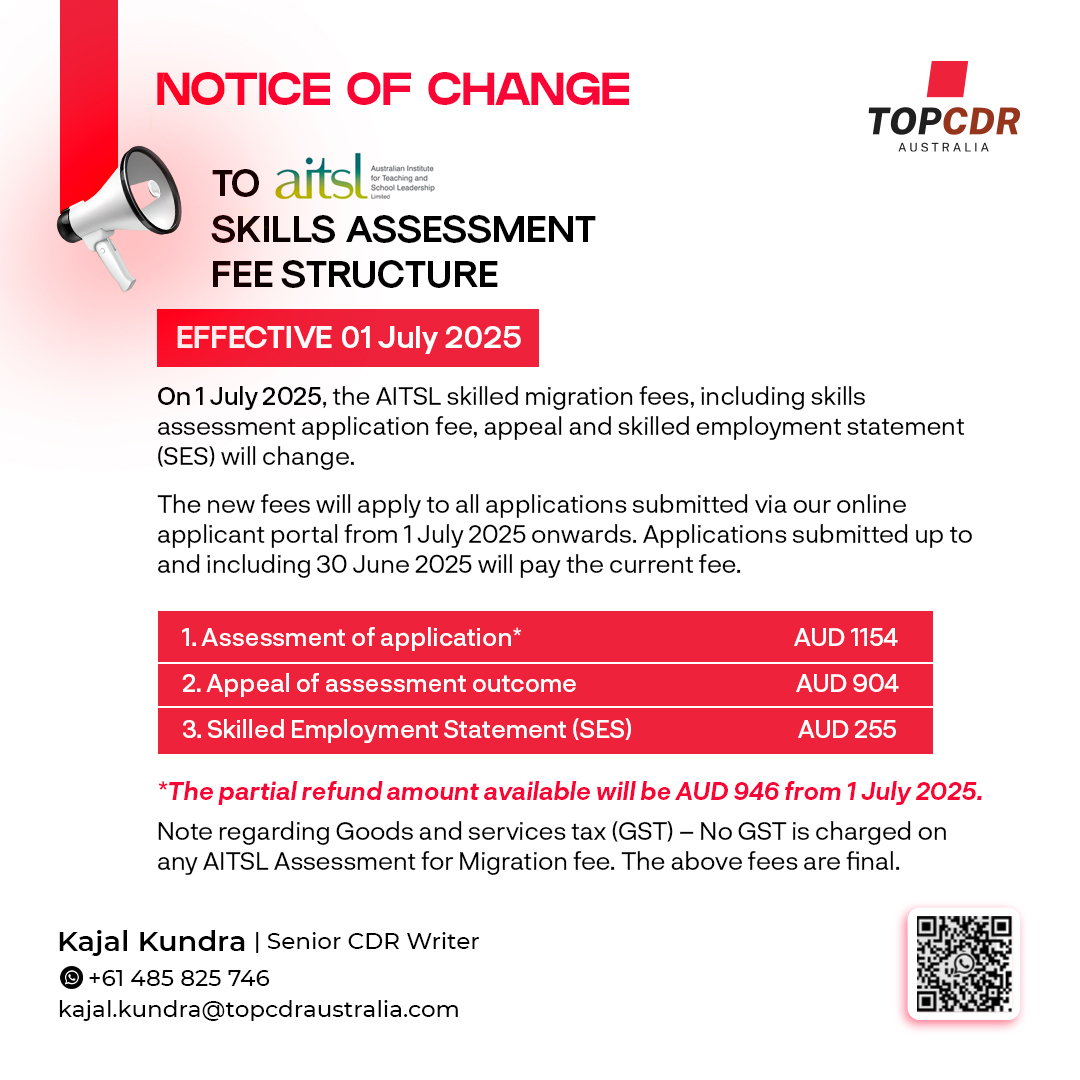 Skill Assessment Australia- Engineers and ACS by TOP CDR