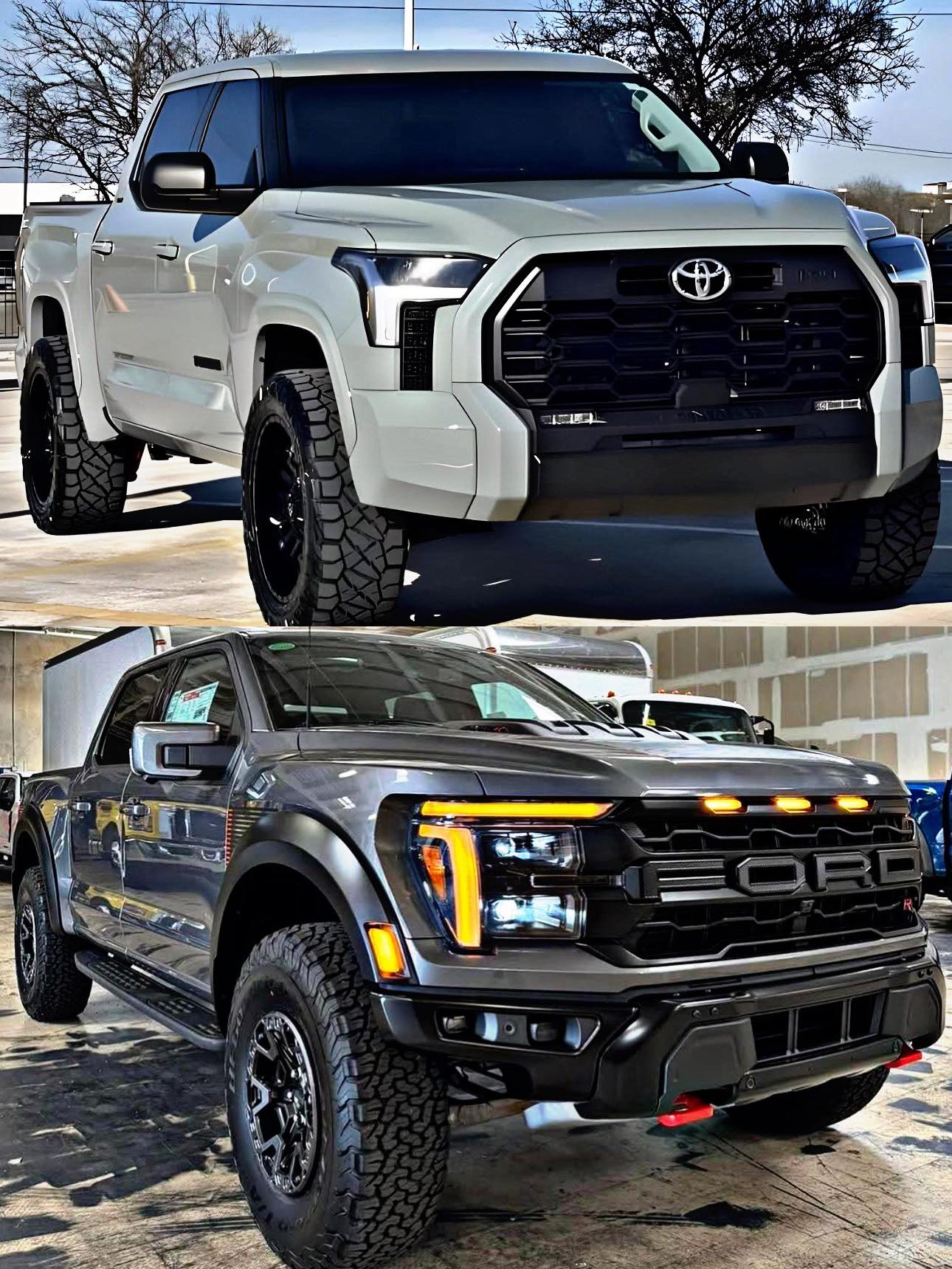 Toyota Tundra TRD Vs Ford Raptor F150 💀👑 - MrCar Automotive | Facebook