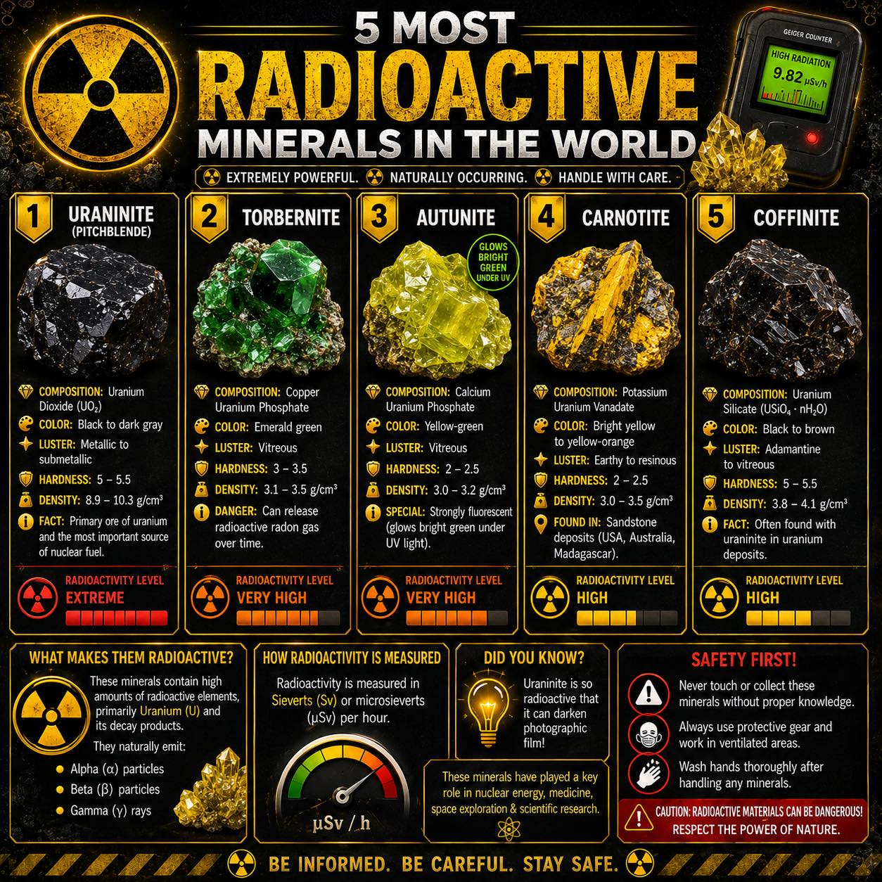 Radioactive Gemstones Some gemstones are not only rare and