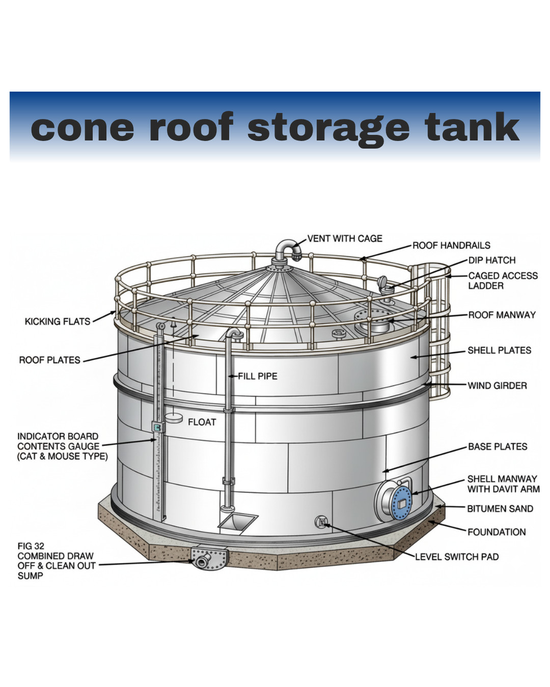 Mechanical - Cone Roof Storage Tank: Design Overview & Key Features! # ...