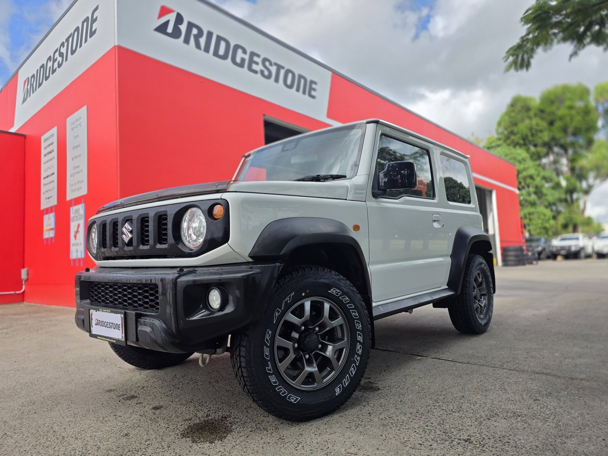 A little BIG! Check out how awesome this Suzuki Jimny looks with