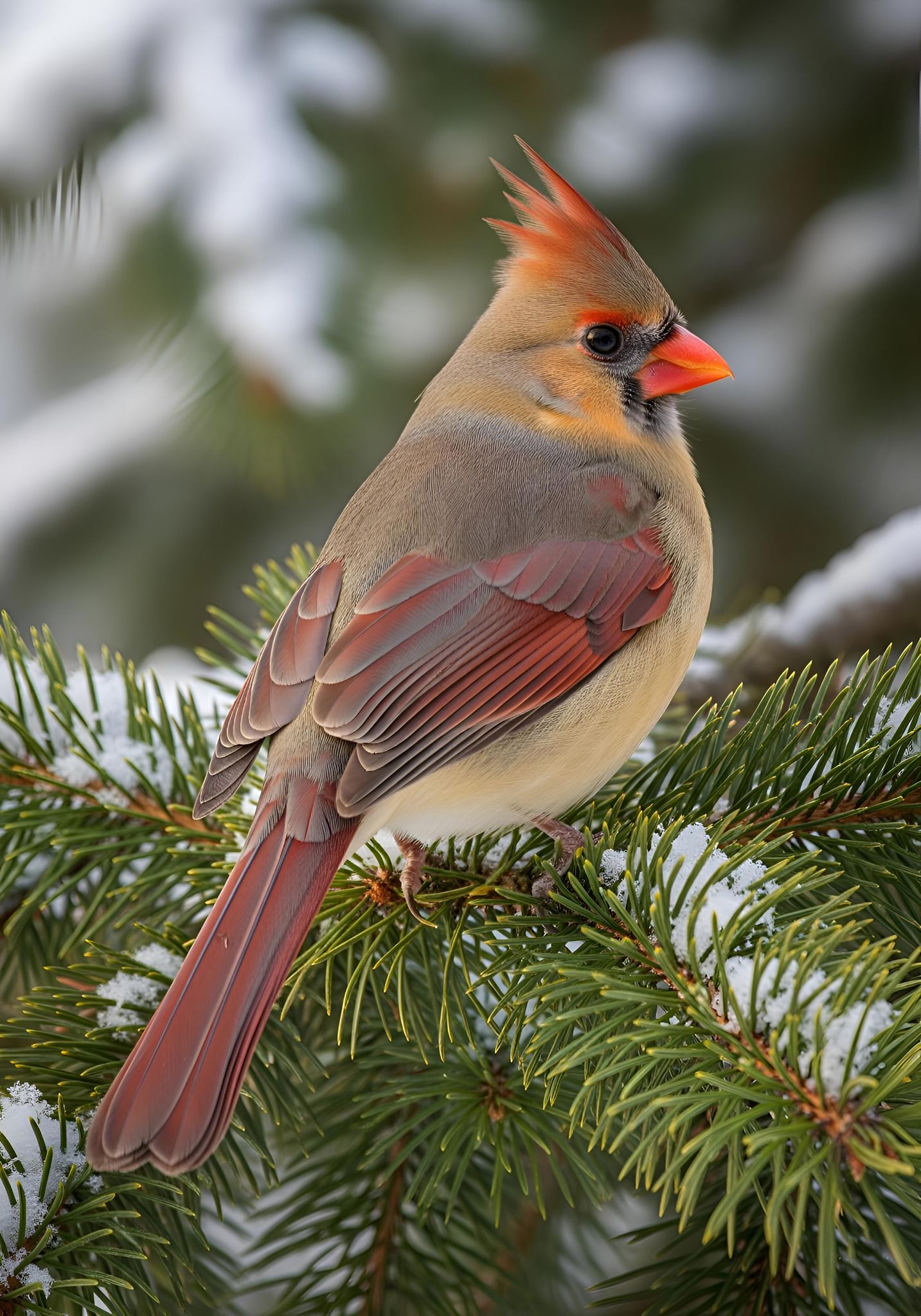 Rhody - The Female Northern Cardinal is a beautiful and often ...