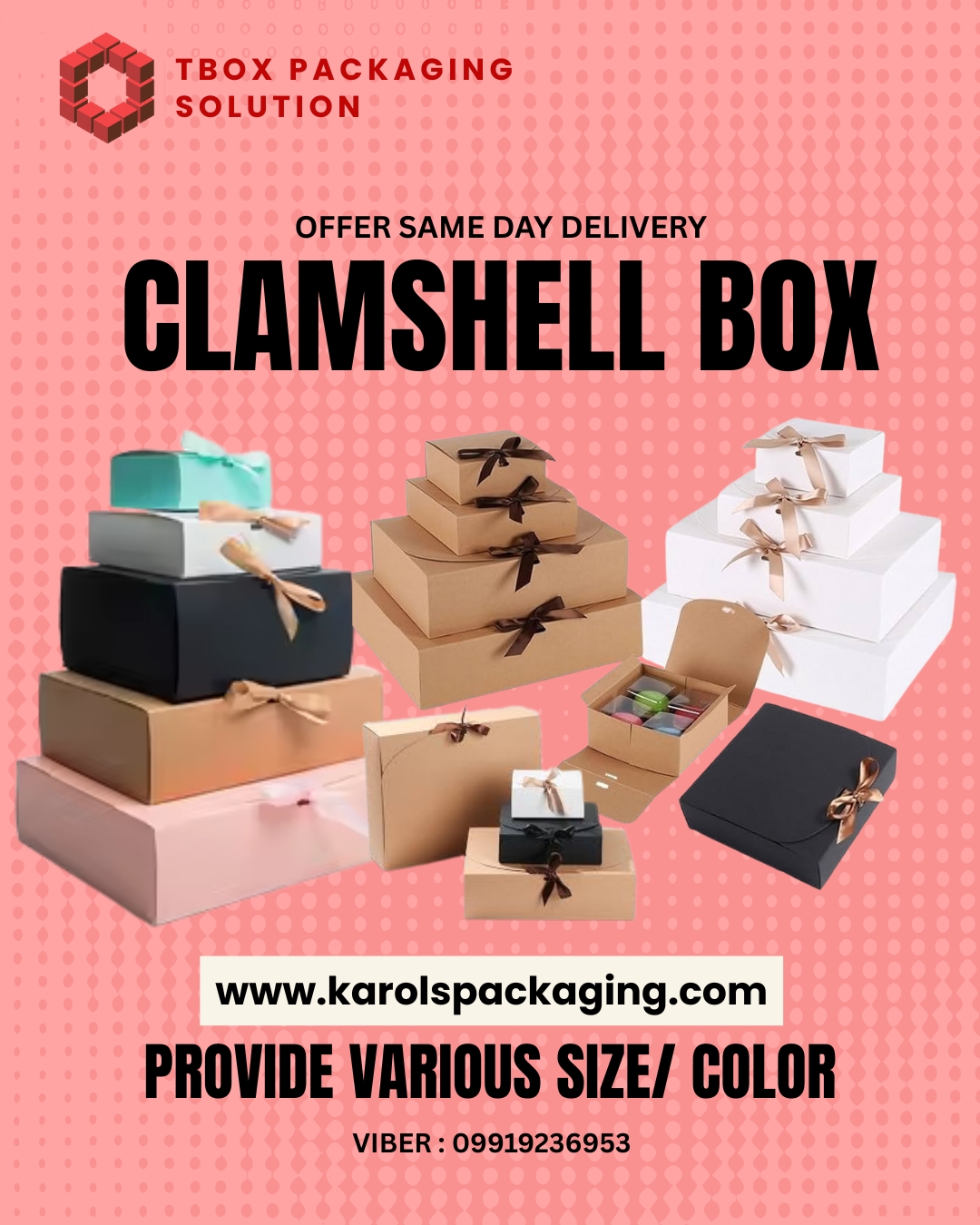 Tbox - 🌟 Clamshell Boxes Now Available! 🌟 Upgrade your packaging with ...