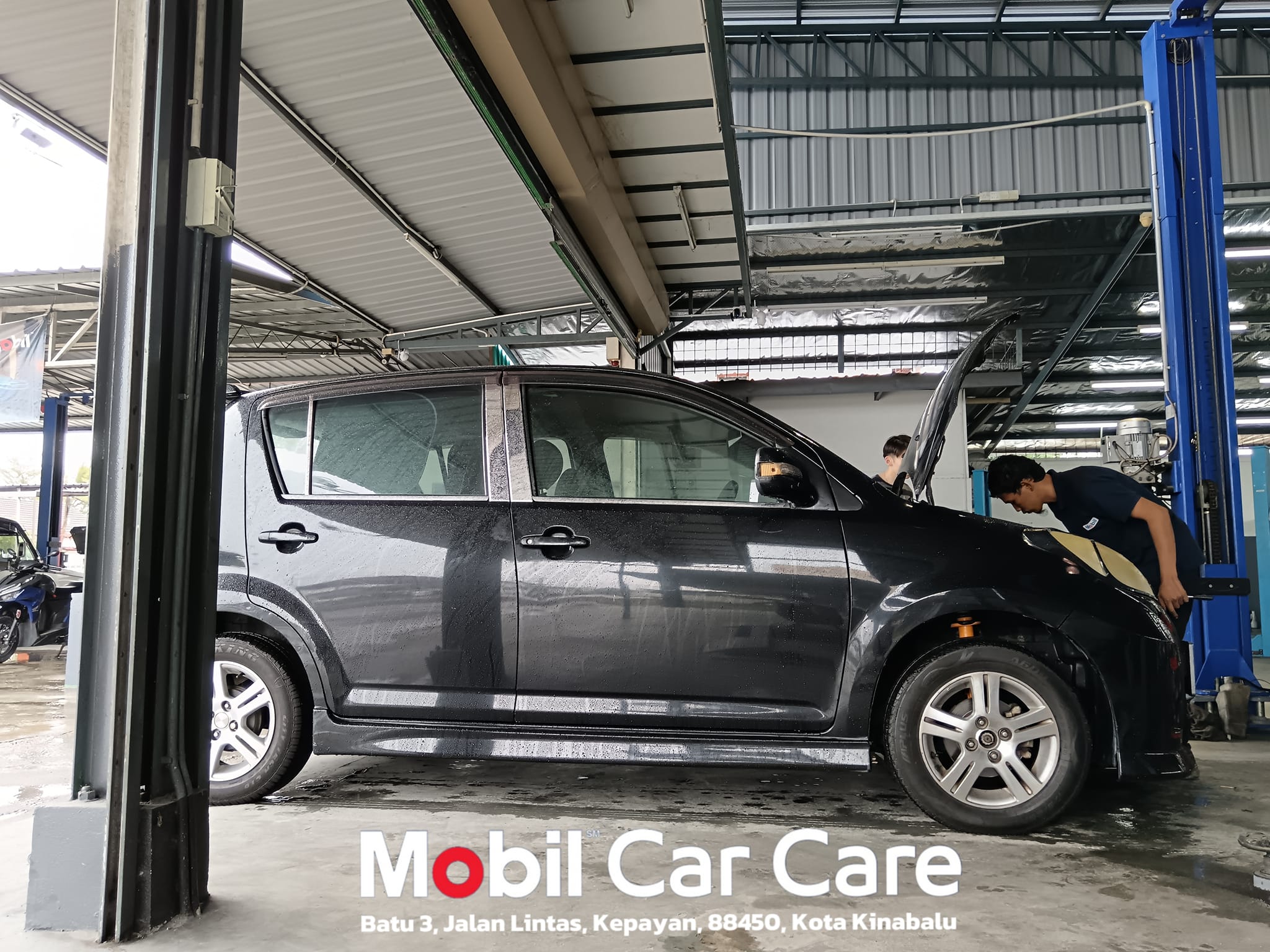 🚗 Perodua Myvi Check In Service 🚘 Radiator Replacement Flushing Coolant ...