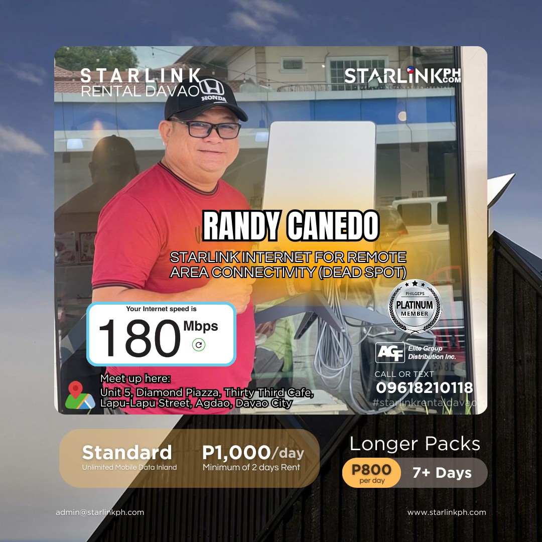 Starlink - 🎙️ Randy Canedo in Action, trusted voice of Davao chooses # ...