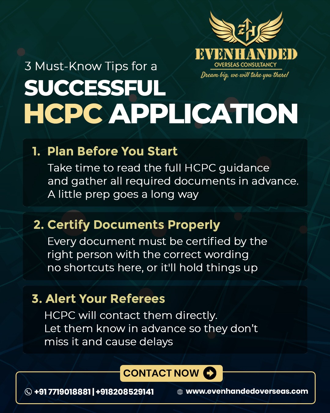 EvenHanded - 3 Must-Know Tips for a Successful HCPC Application ...