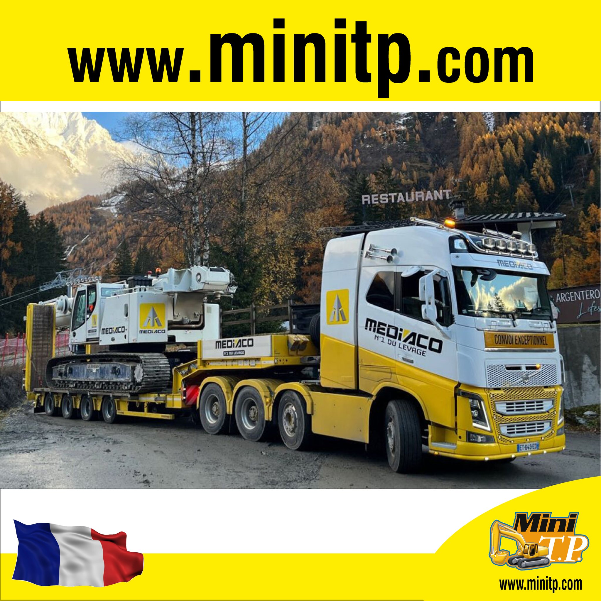WSI 01-3989 VOLVO FH4 GLOBETROTTER 8X4 LOW LOADER - 4 AXLE DOLLY 2 Axle Zochling Wsi Models