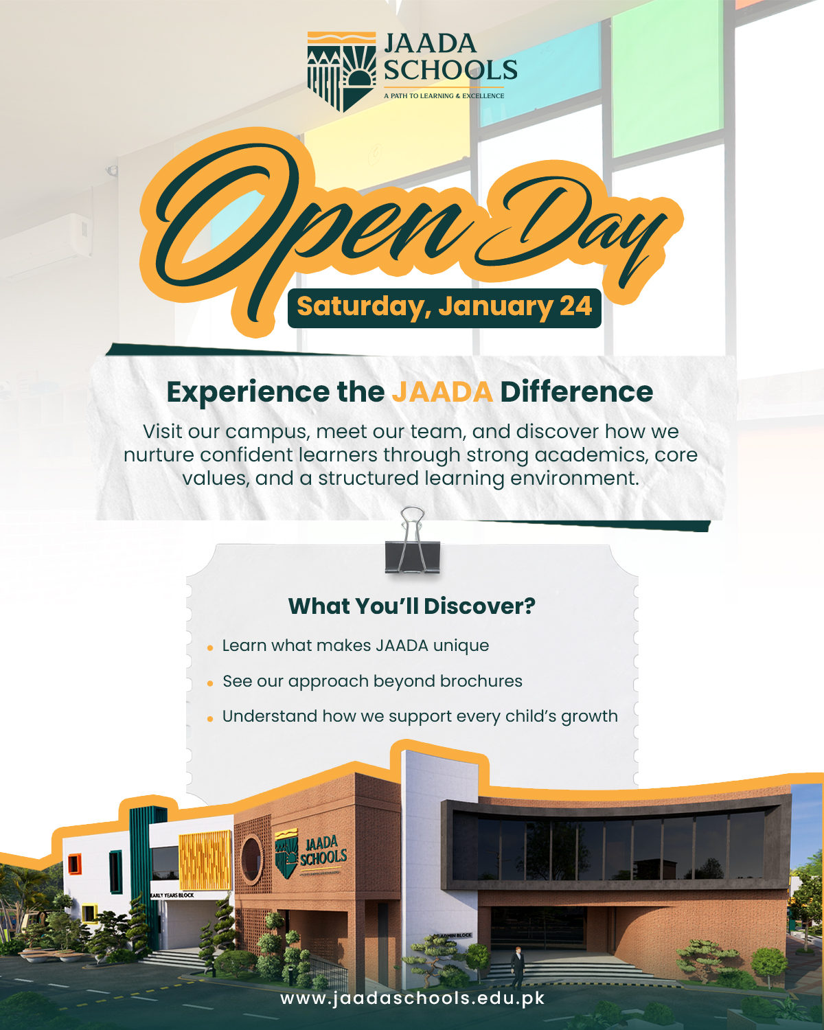 Jaada Schools - 🎓 JAADA SCHOOLS OPEN DAY 📅 Saturday,... | Facebook