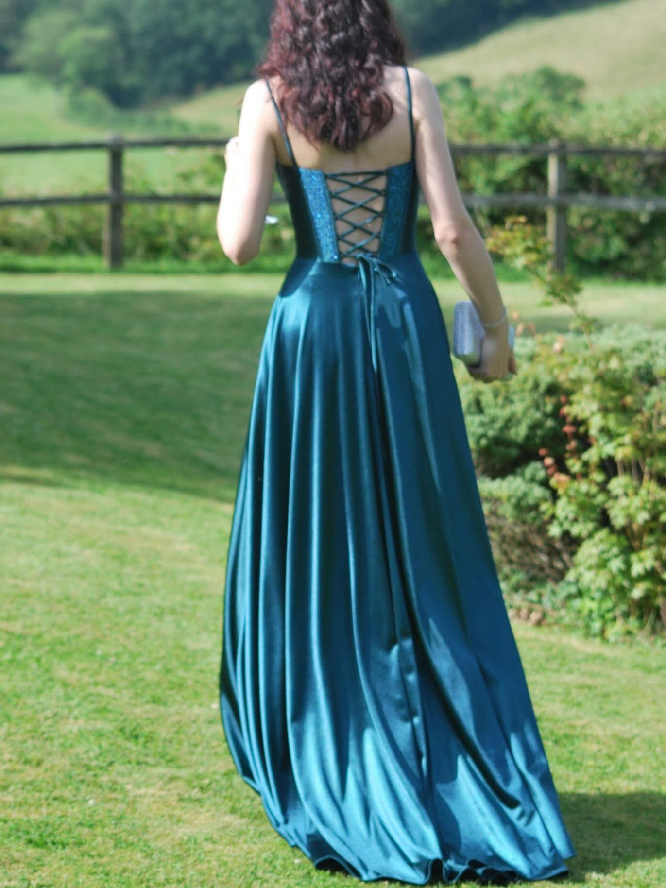 dressbarn bridesmaid dresses The Dress Barn illusion neckline gown everyday feel. formal black satin dress Style:No Shawl