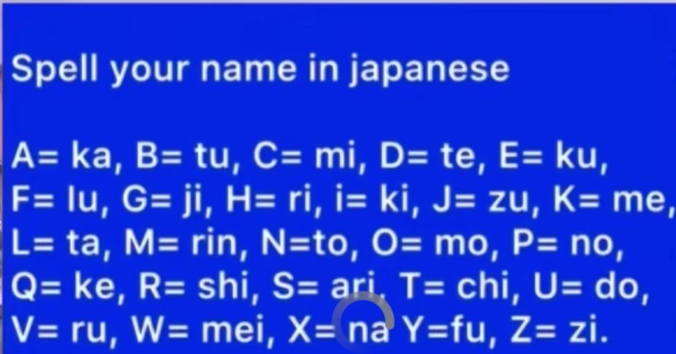 Spell your name in Japanese language 😂