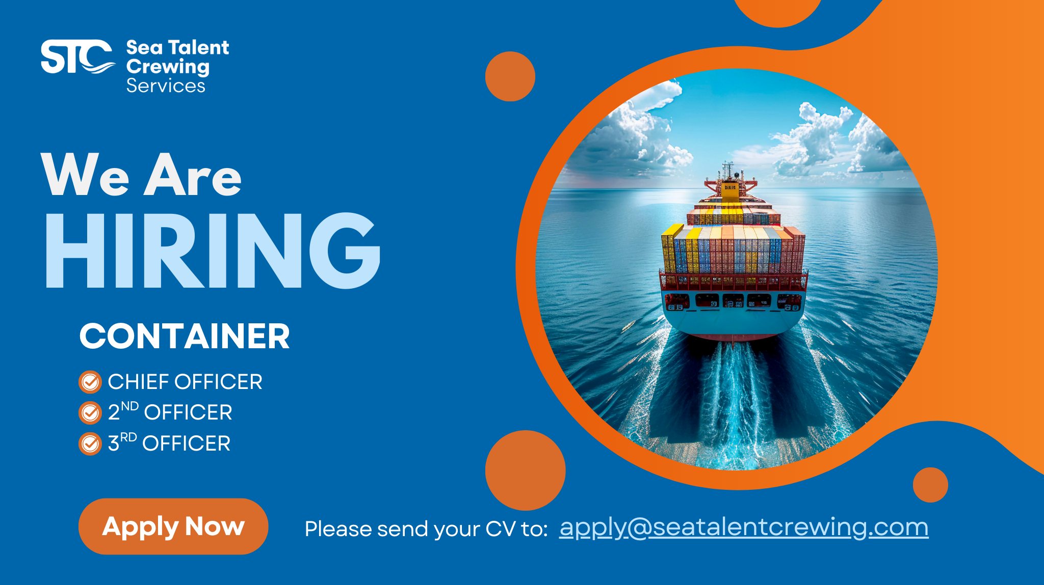 Sea - ⚙️ We're Hiring! Seeking Skilled Engineers for Container Ship ...