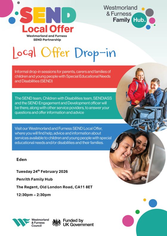 Family - SEND Local Offer Drop-In - Penrith! Coming up on Tuesday 24th ...