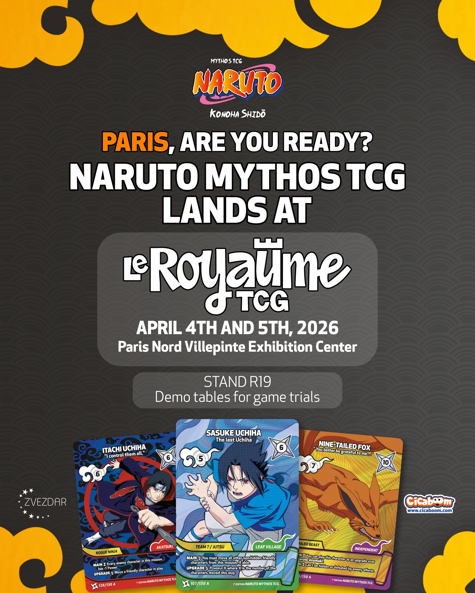PARIS, are you ready? 🇫🇷🔥 NARUTO Mythos TCG is coming to Le