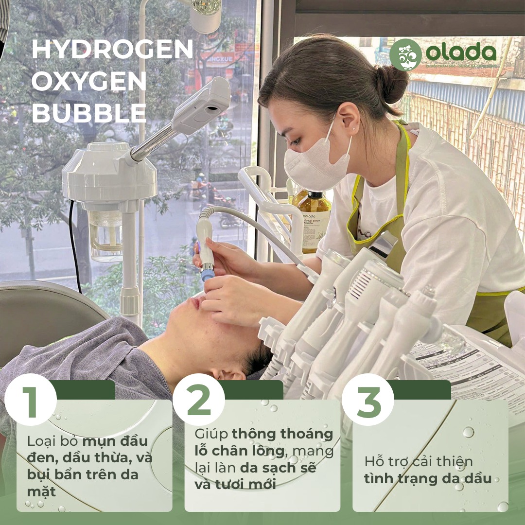 Olada - 🌬️ Đầu máy Hydrogen Oxygen Bubble – làm sạch sâu, da sáng mịn ...