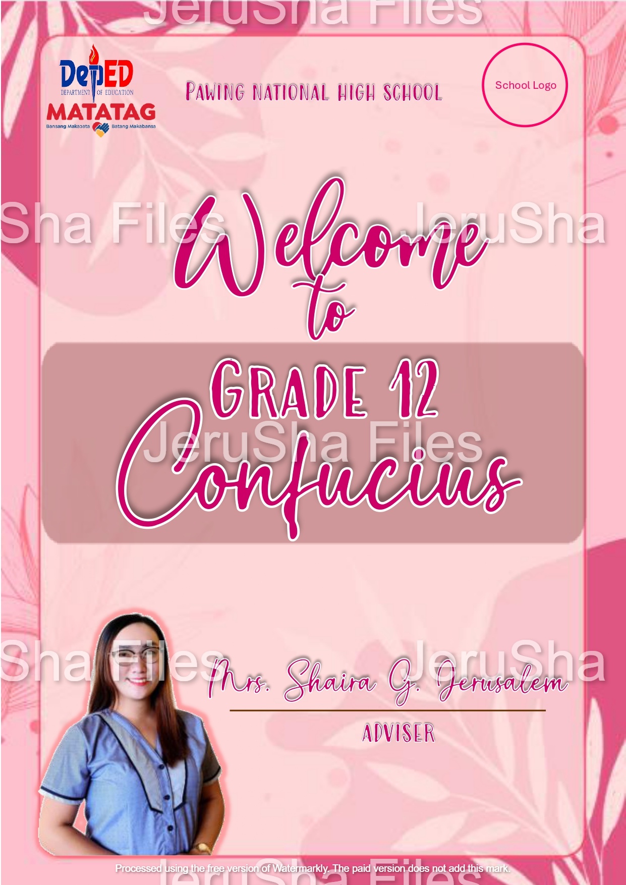 DepEd Open Educational Resources (OER) | ## **Class Deco PINK Aesthetic ...