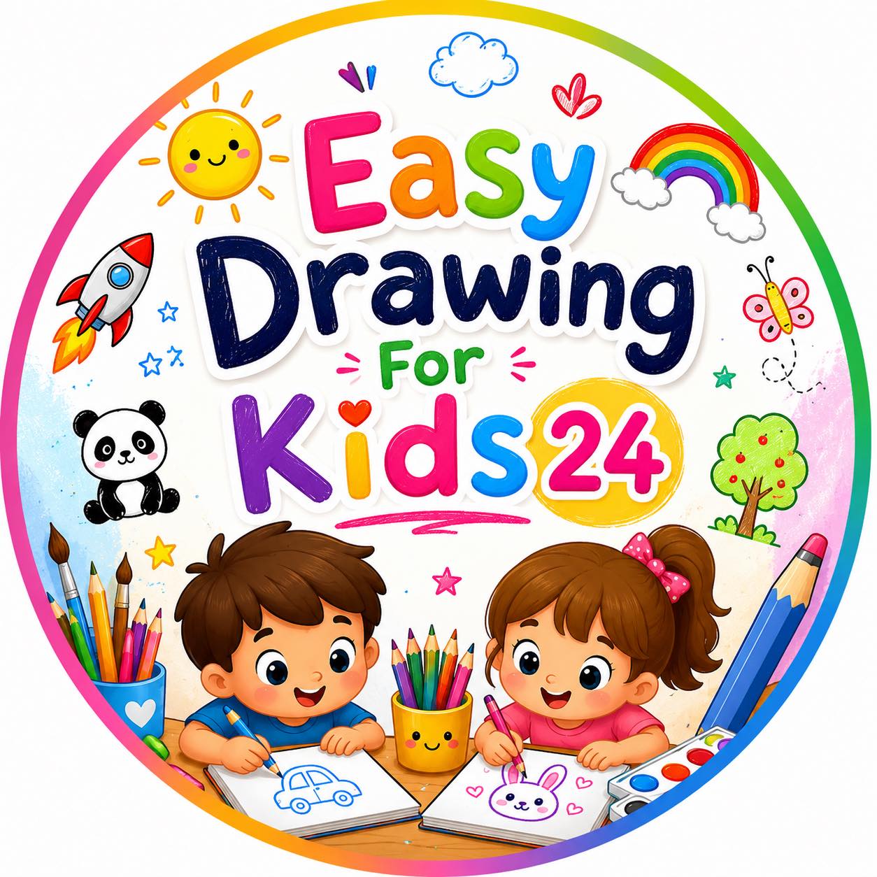 Easy cat 🐈 drawing tutorial for kids Easy drawing ideas for kids and ...