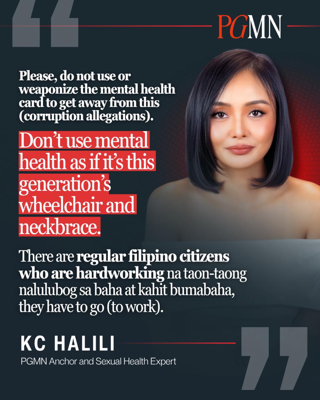 PGMN anchor KC Halili... - Peanut Gallery Media Network | Facebook
