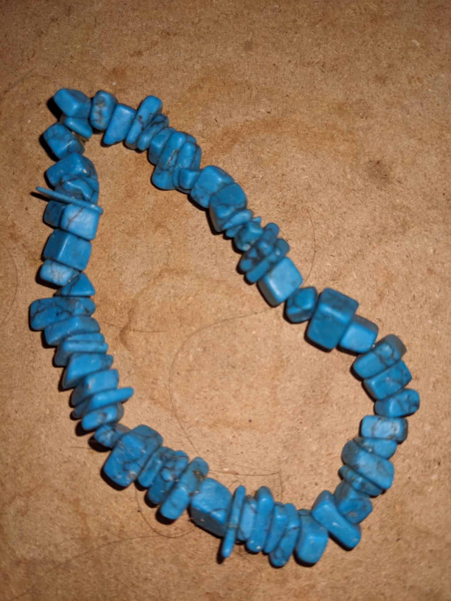 Lot De 7 Bracelets Vintage En Lucite Bleue - Occasion - Bijoux Rétro Années 50-60
