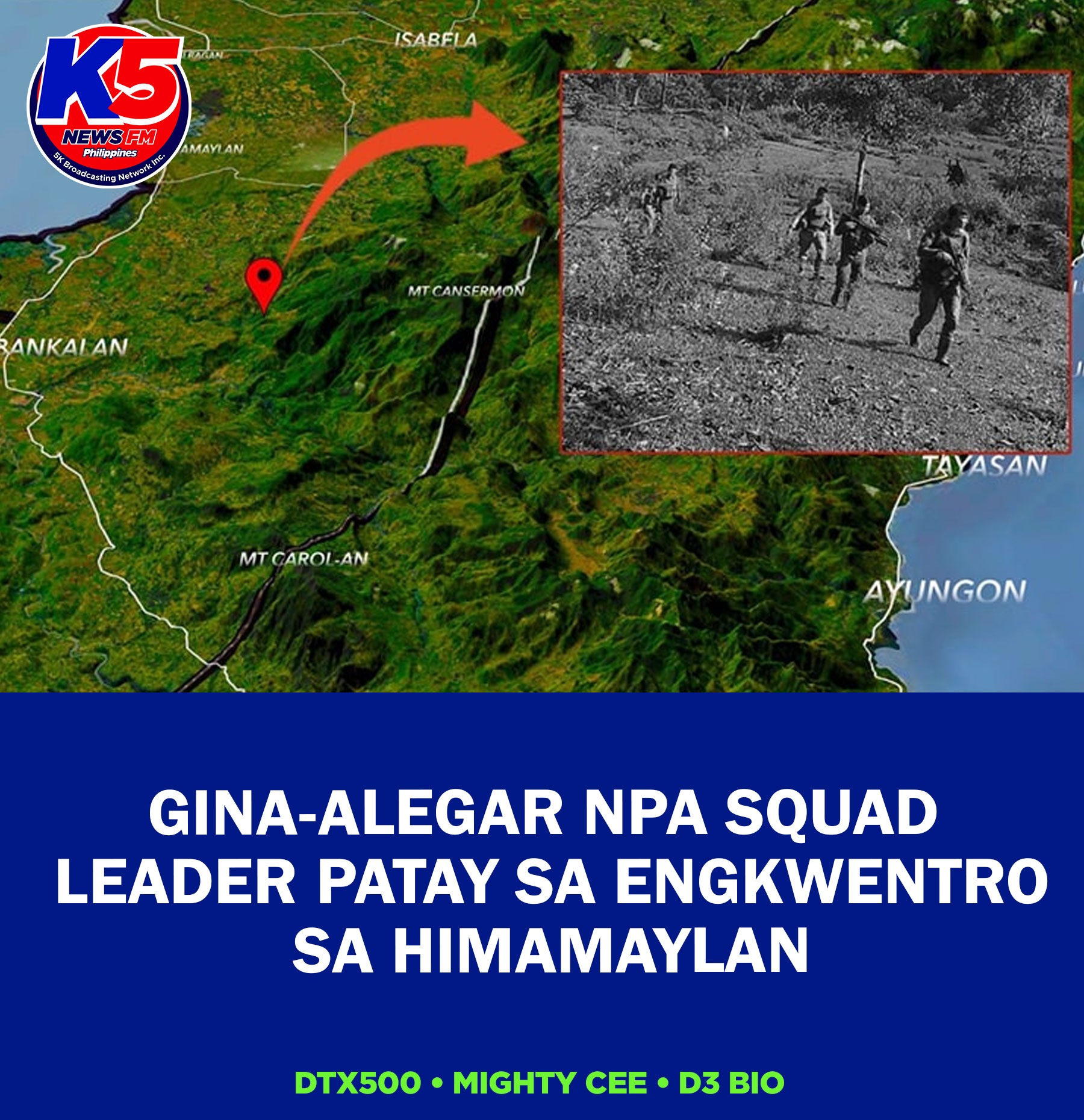 Bacolod - JUST IN: Patay ang gina-alegar squad leader sang New People’s ...