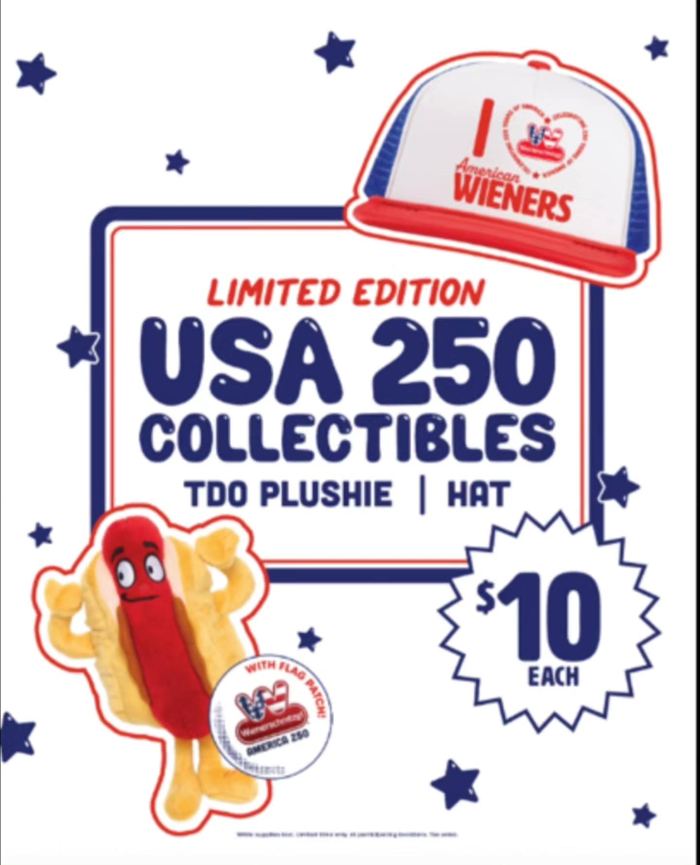 Wienerschnitzel - Celebrating 250 years of red, white, and blue 