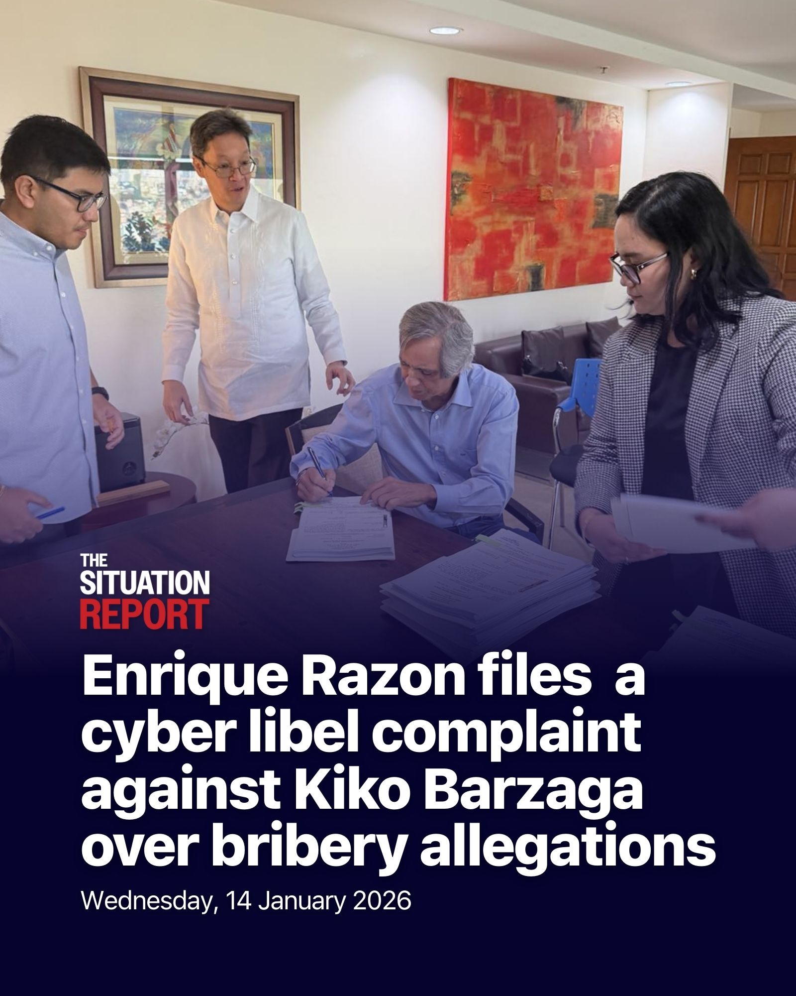 Business tycoon Enrique Razon filed... - The Situation Report | Facebook