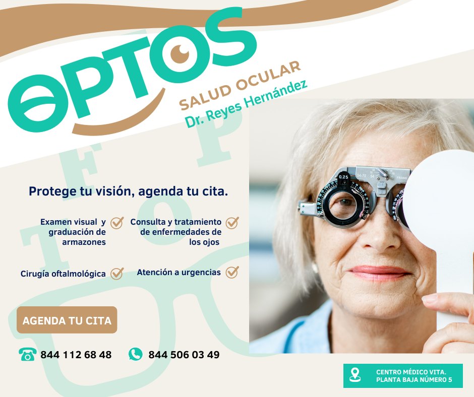 OPTOS Salud Ocular - Dr. Héctor José Reyes Hernández | Saltillo