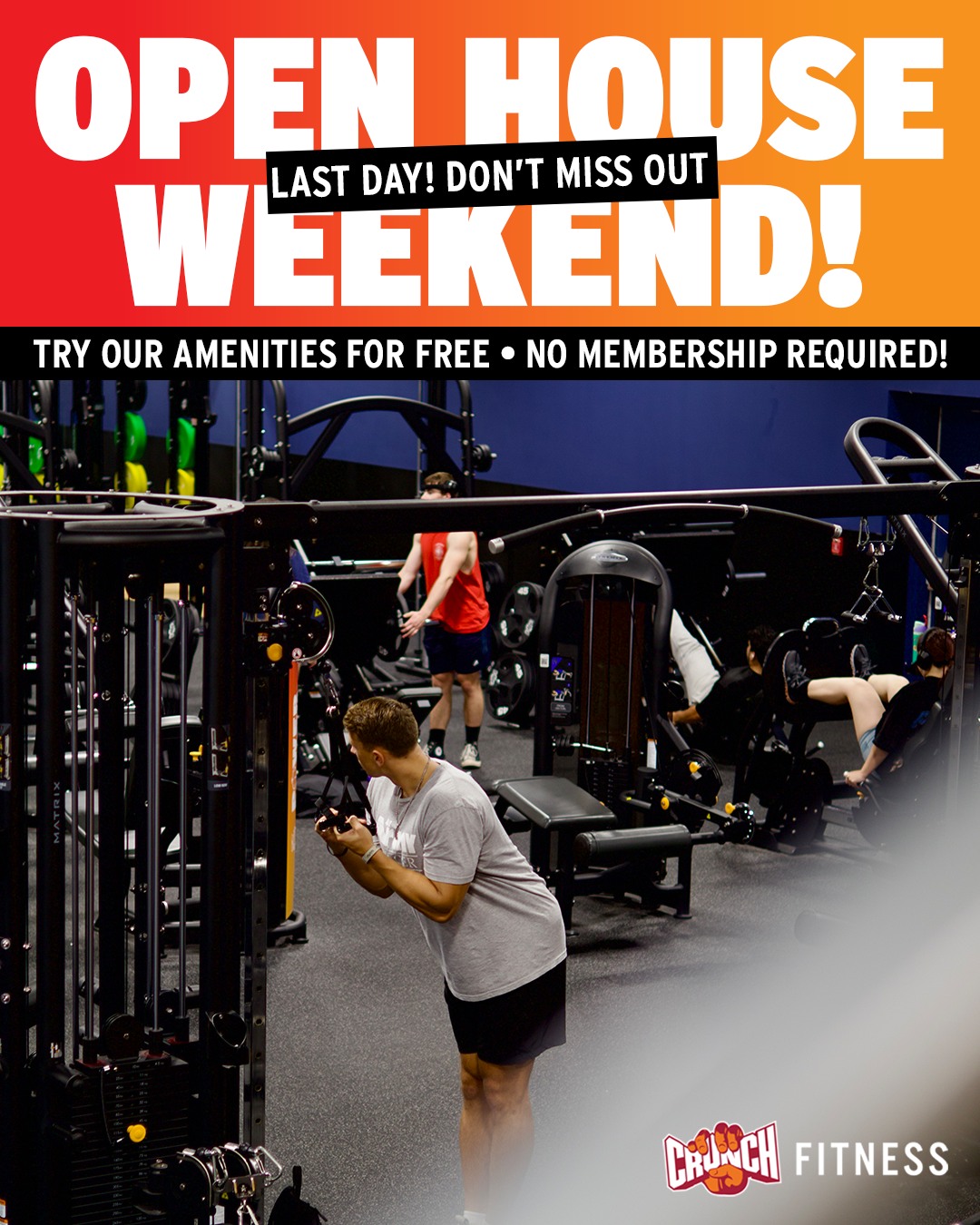 Crunch - Don’t Miss Out! Today’s the final day to check out Crunch for ...