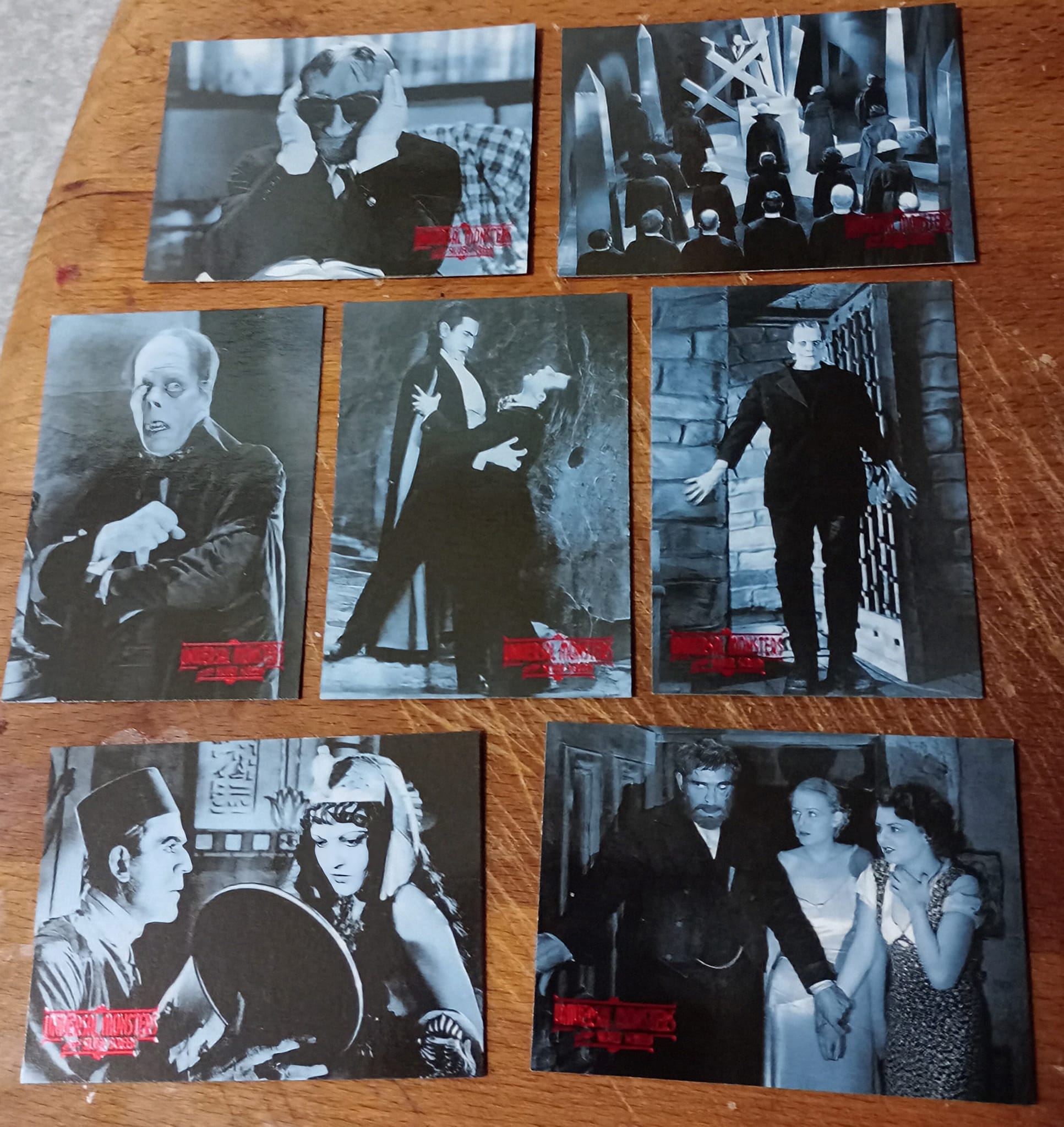 Universal Monsters trading cards from 1996