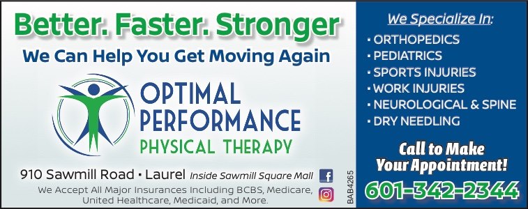 Optimal Performance Physical Therapy - Home