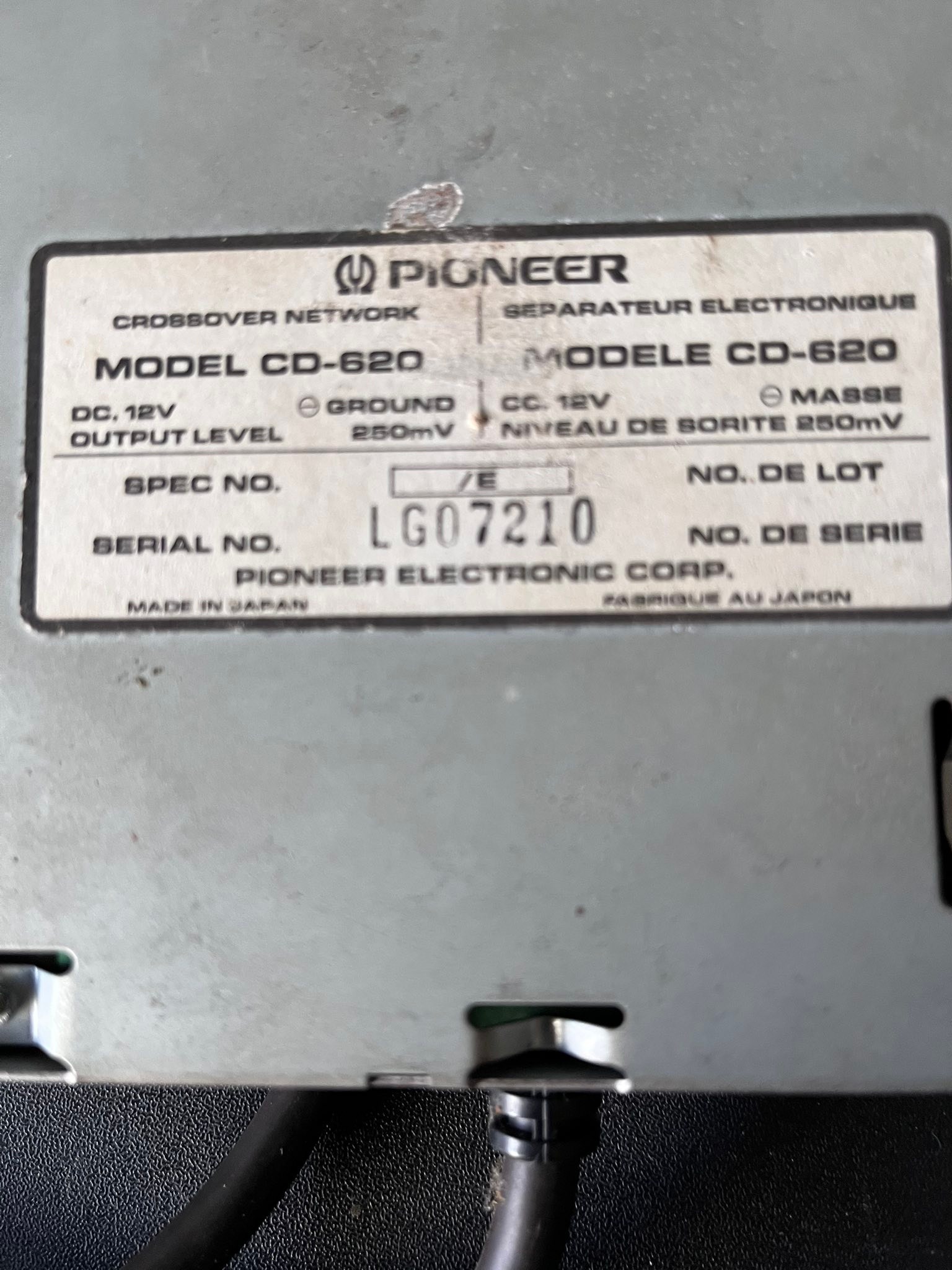 Pioneer cd 620 - 99 ero