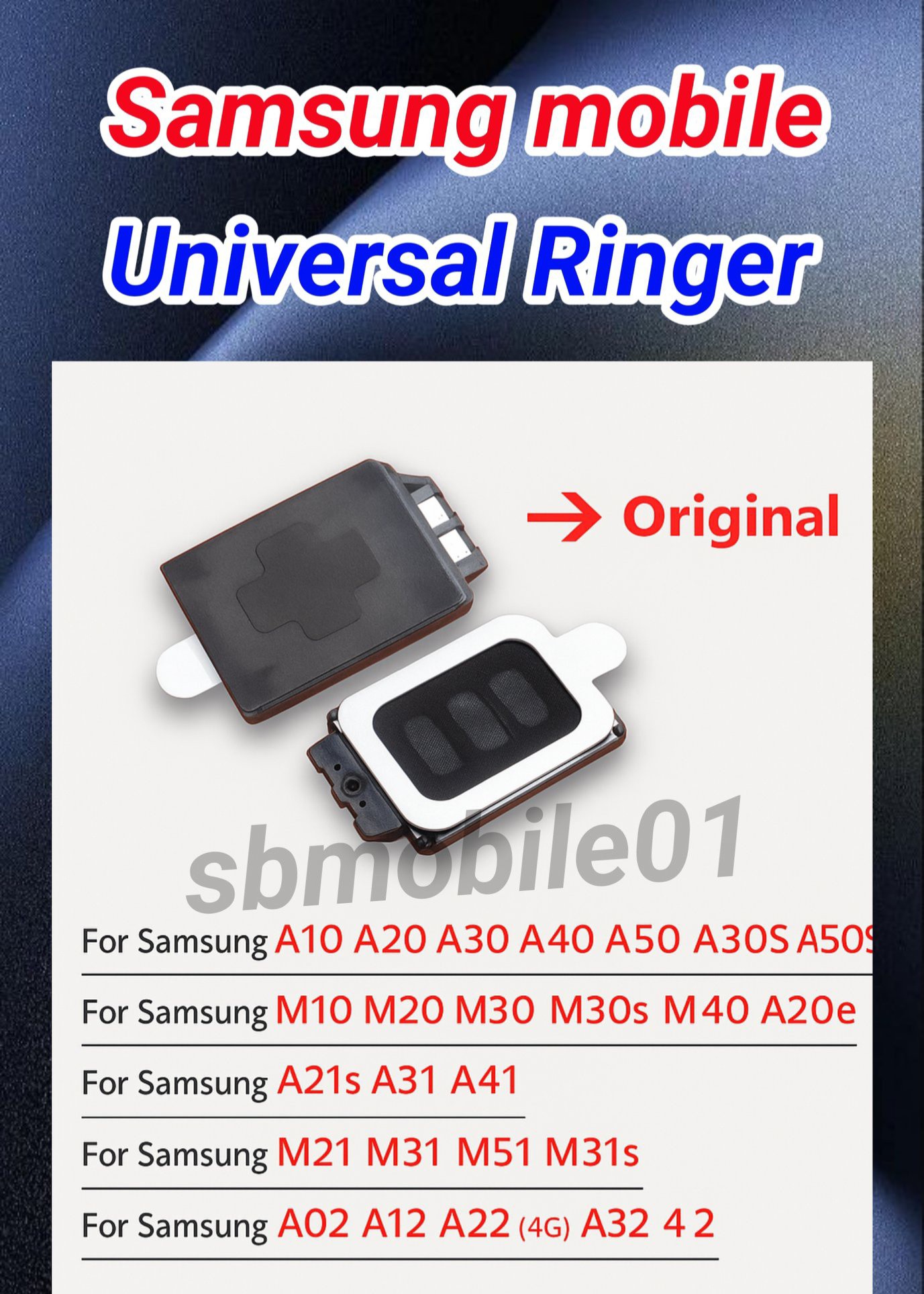 sbmobile01 - Samsung mobile universal Ringer compatible models | Facebook