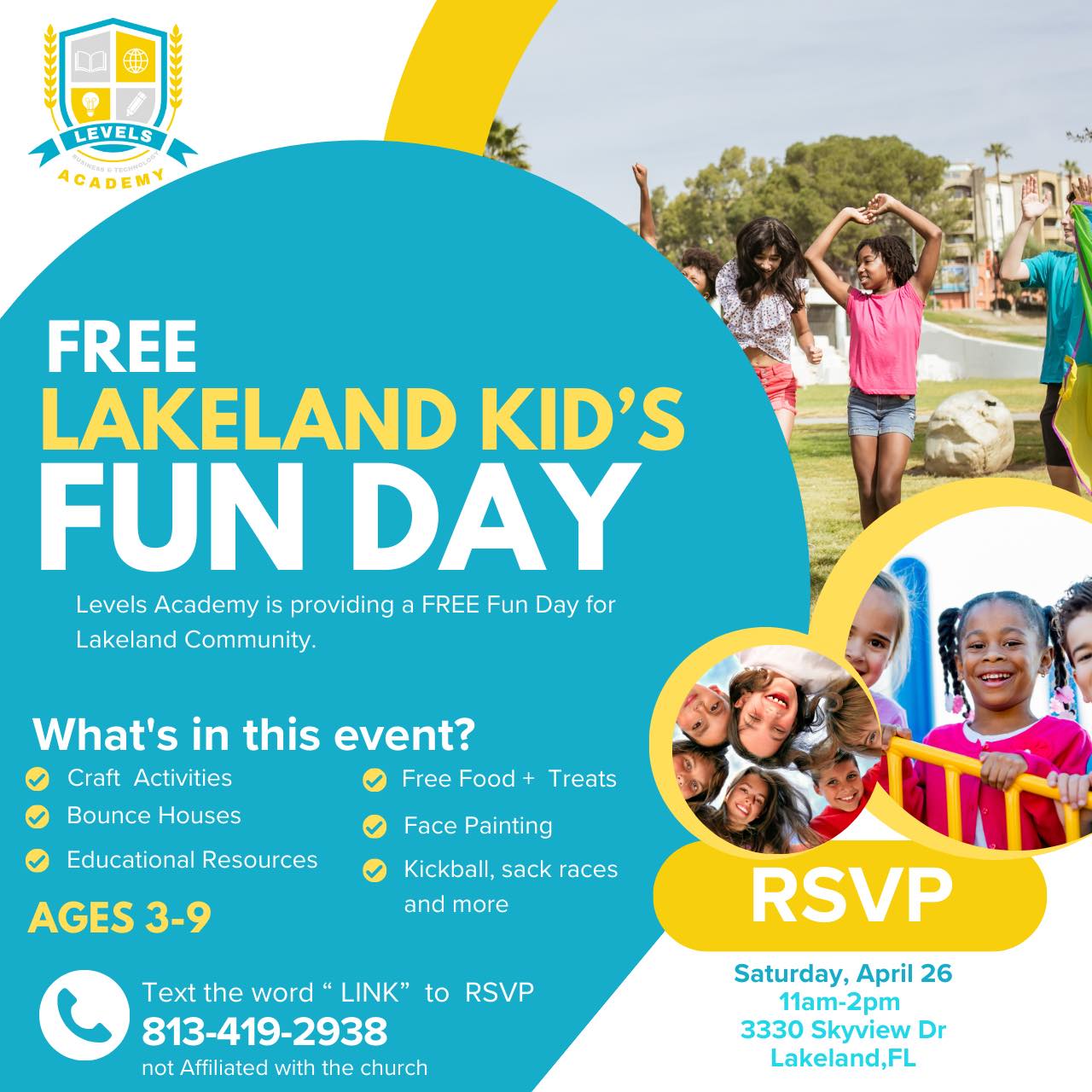 Levels Academy - 🎉 FREE COMMUNITY FUN DAY! 🎉 Hosted by... | Facebook