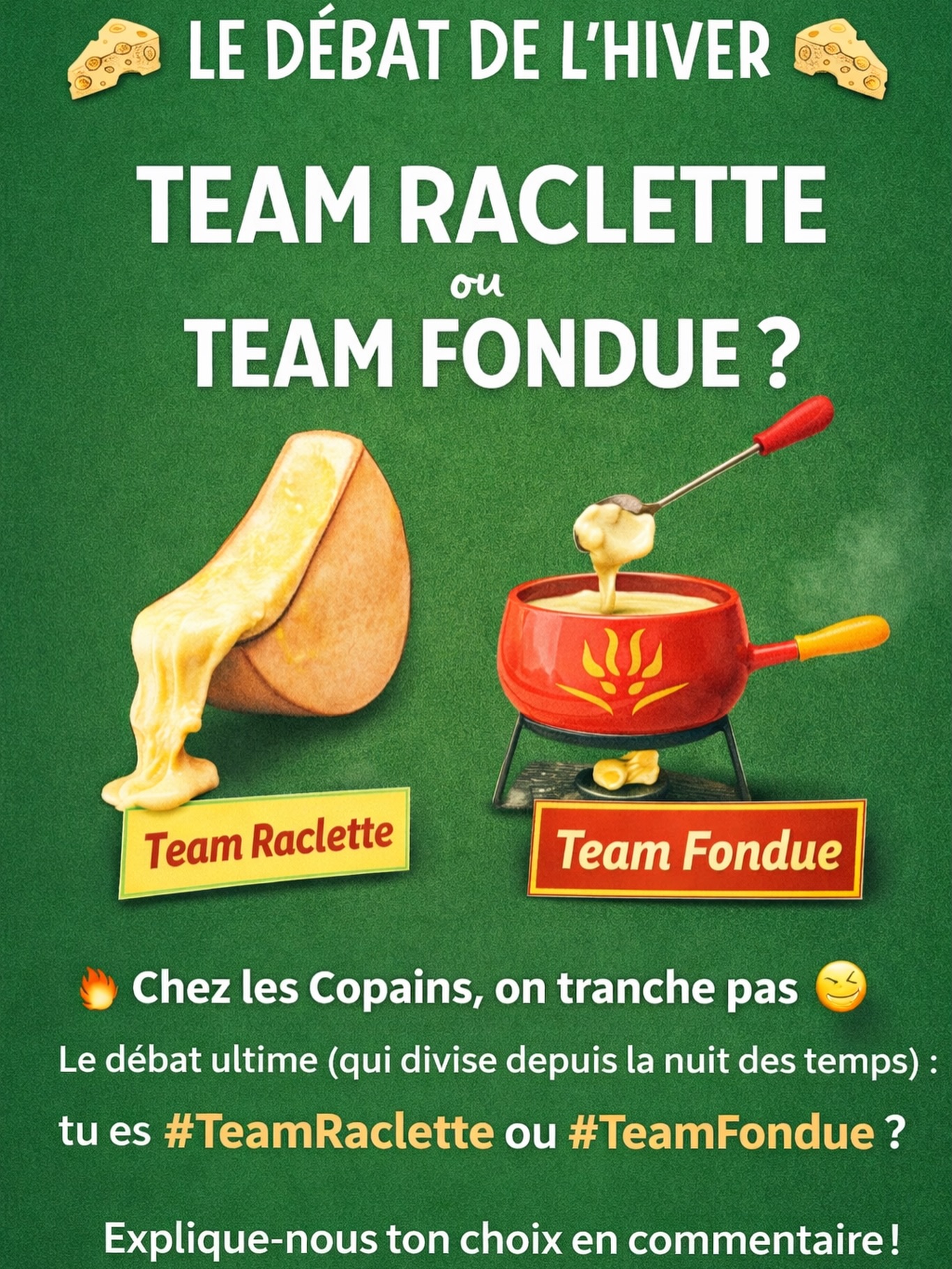 La - 🔥 LE débat de l’hiver est lancé ! 🧀 Plutôt fromage qui coule sur ...