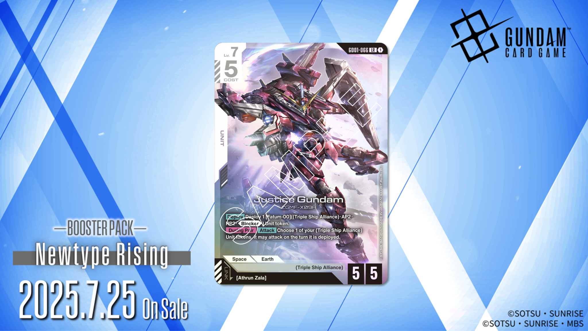 Gundam Card Game introduces Desert Tiger in Newtype Rising booster