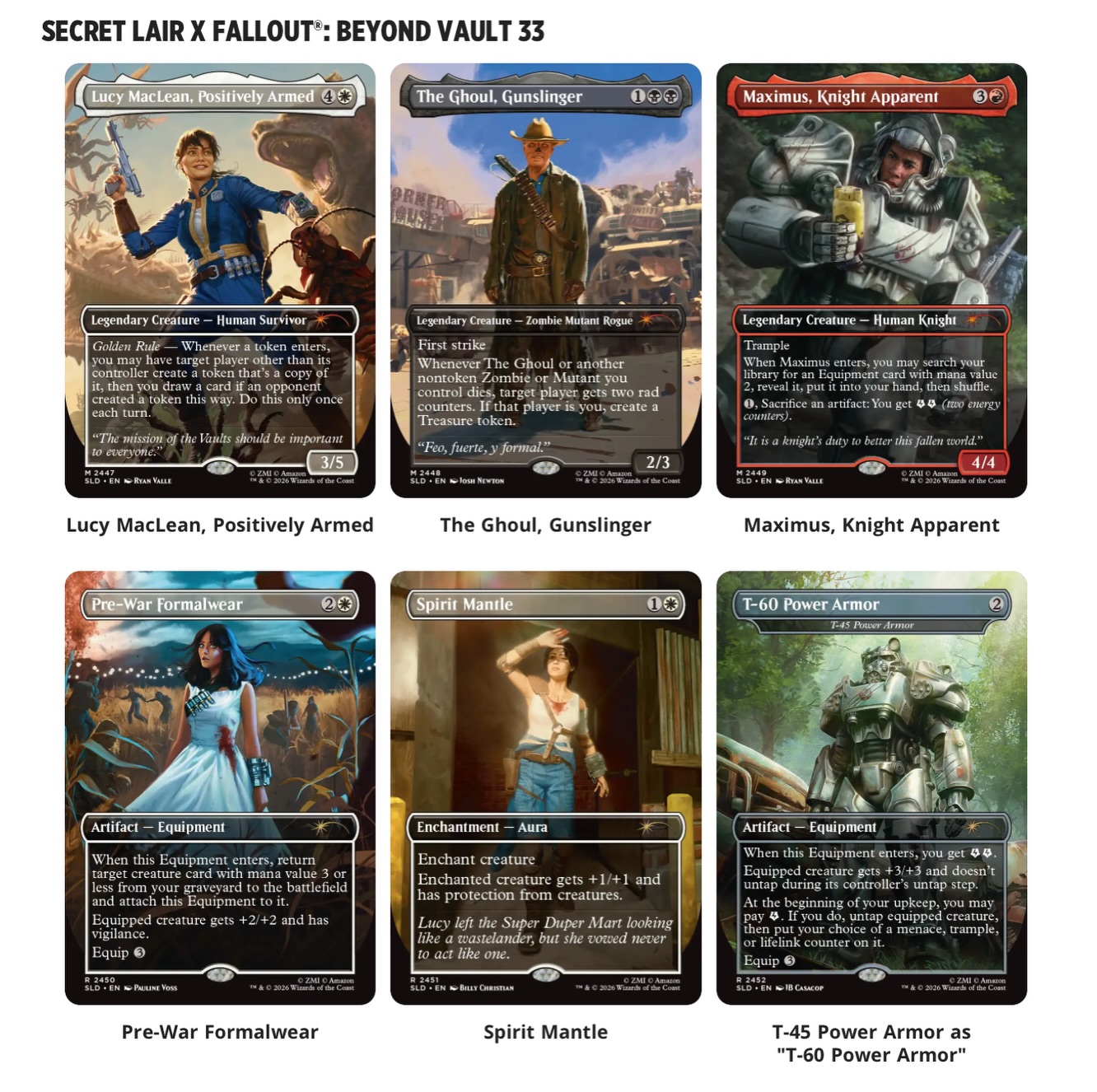 Fallout secret lair drops tomorrow at 9am PST which of these new
